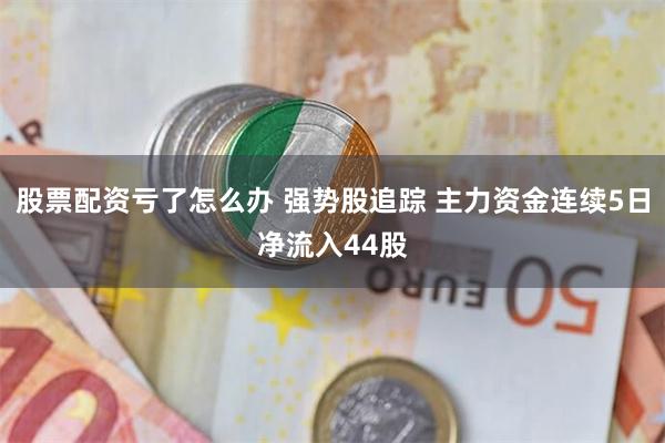 股票配资亏了怎么办 强势股追踪 主力资金连续5日净流入44股