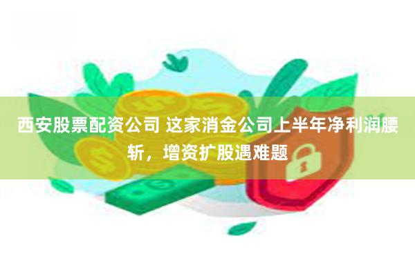 西安股票配资公司 这家消金公司上半年净利润腰斩，增资扩股遇难题