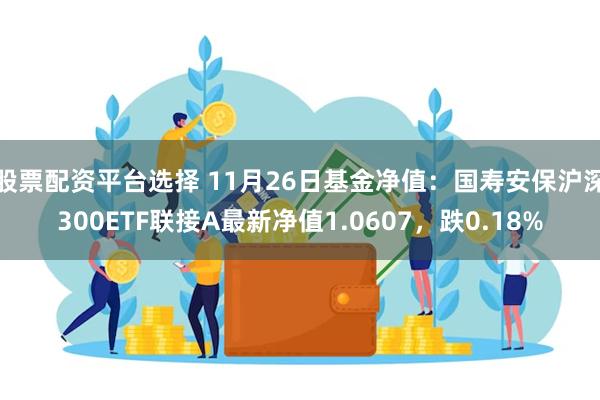 股票配资平台选择 11月26日基金净值：国寿安保沪深300ETF联接A最新净值1.0607，跌0.18%